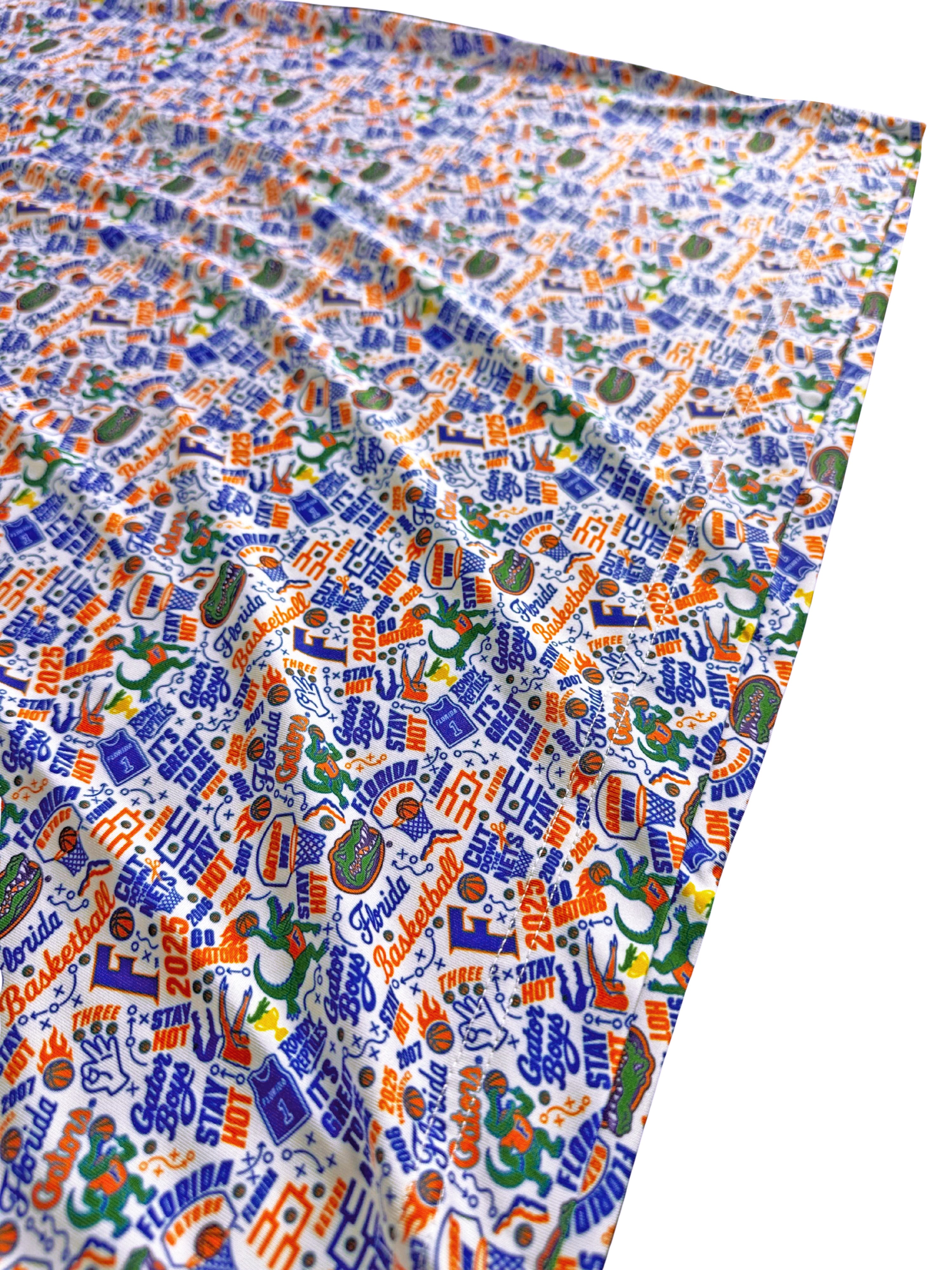 The UF Gator Basketball Print Polo